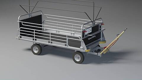 3D Modell Gepäckwagen